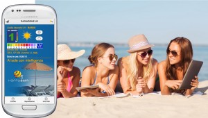 summer vacation, travel, technology and people concept - group of smiling women in sunglasses with tablet pc computers lying on beach